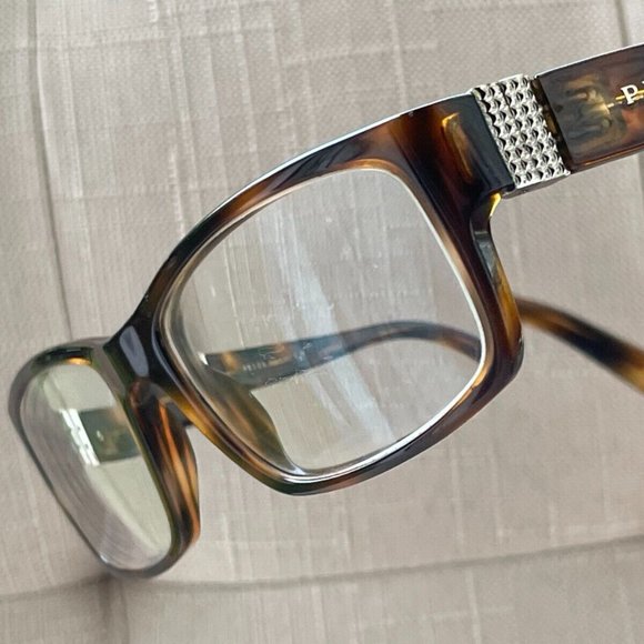 Prada Accessories - Prada Women Glasses Frame Brown Tortoise VPR 12L 53[]17 7WX-101 Made in Italy